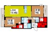 プレクシアガーデン 2LDKの間取り