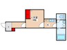 J+我孫子A 1Kの間取り