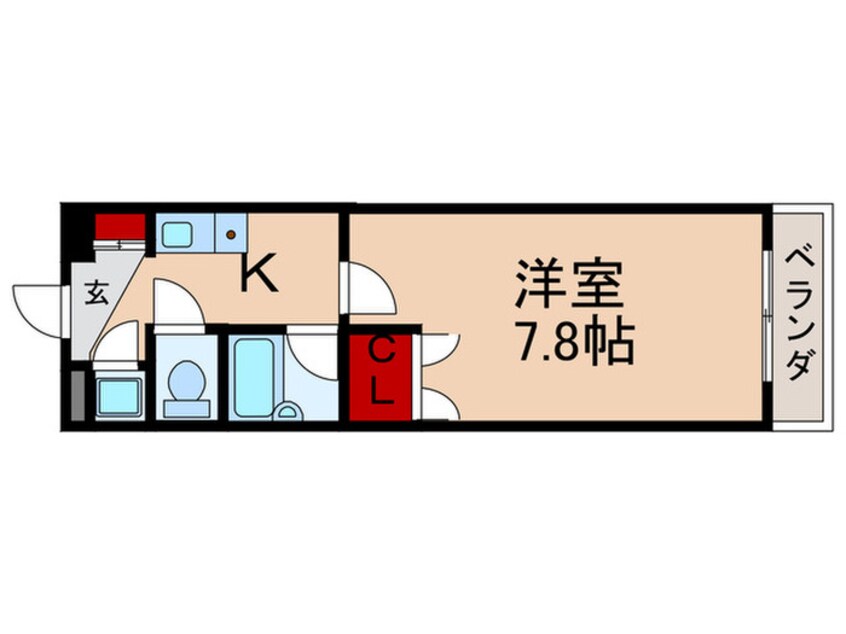 間取図 シティーハイム武蔵関