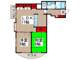 間取図 コ－プ愛宕（１０６）