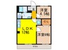 エルファミール 2LDKの間取り