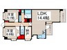 レジディア葛西 2LDKの間取り
