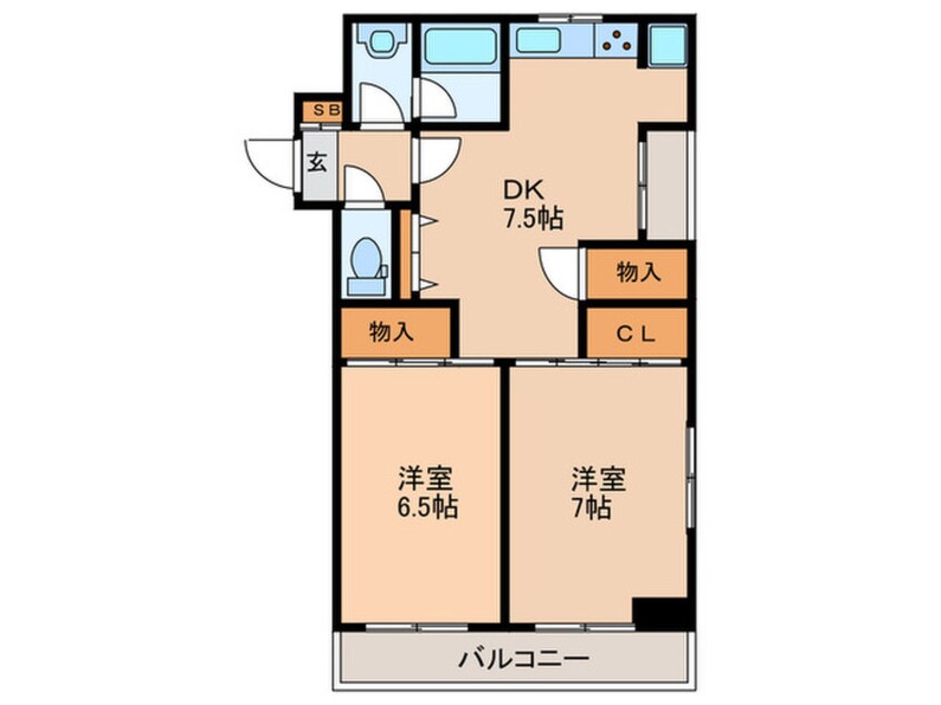 間取図 ＳＯＬ１