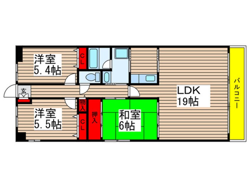 間取図 CASSIA八千代緑が丘