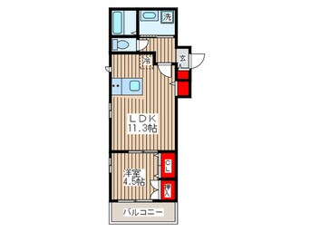 間取図 CherryCourt浅草