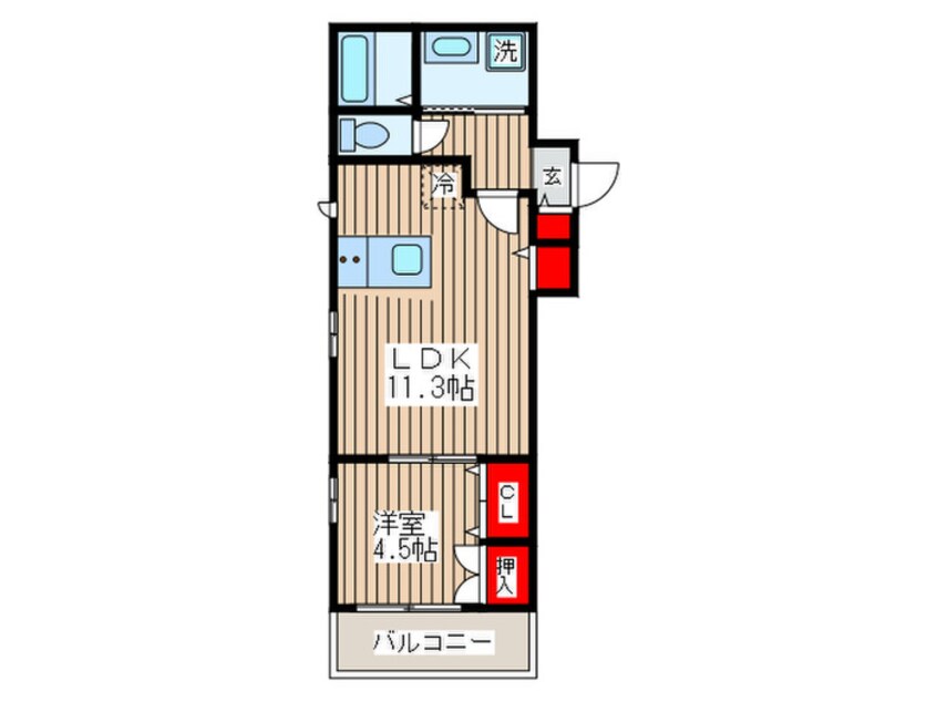 間取図 CherryCourt浅草