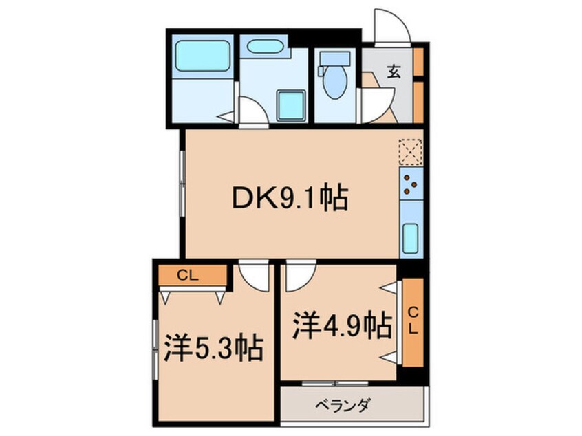 間取図 仮）新宿区下落合４丁目ＰＪ