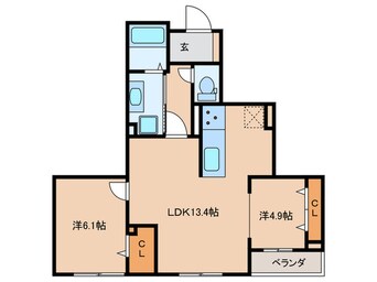 間取図 仮）新宿区下落合４丁目ＰＪ