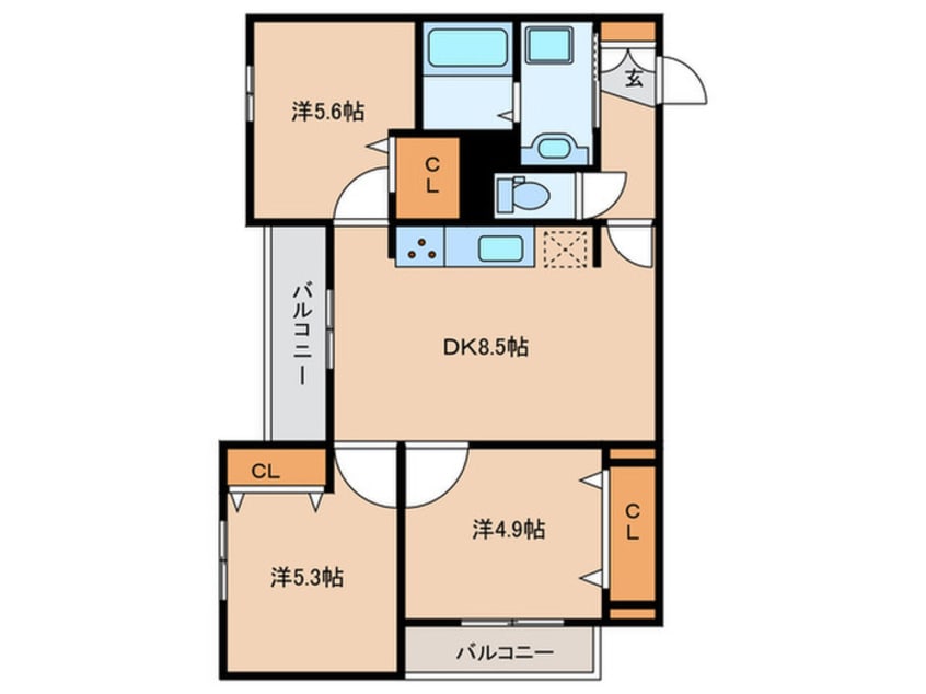 間取図 グラナーデ目白御留山