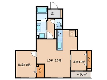 間取図 仮）新宿区下落合４丁目ＰＪ