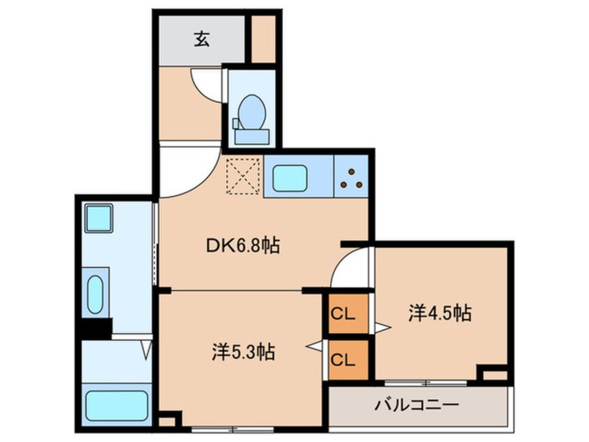 間取図 仮）新宿区下落合４丁目ＰＪ