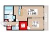 Ｃｈａｒｌｏｔｔｅ 1LDKの間取り