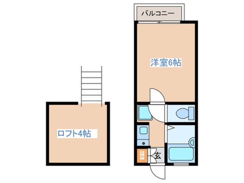 間取図 コ－ポラスＫ２