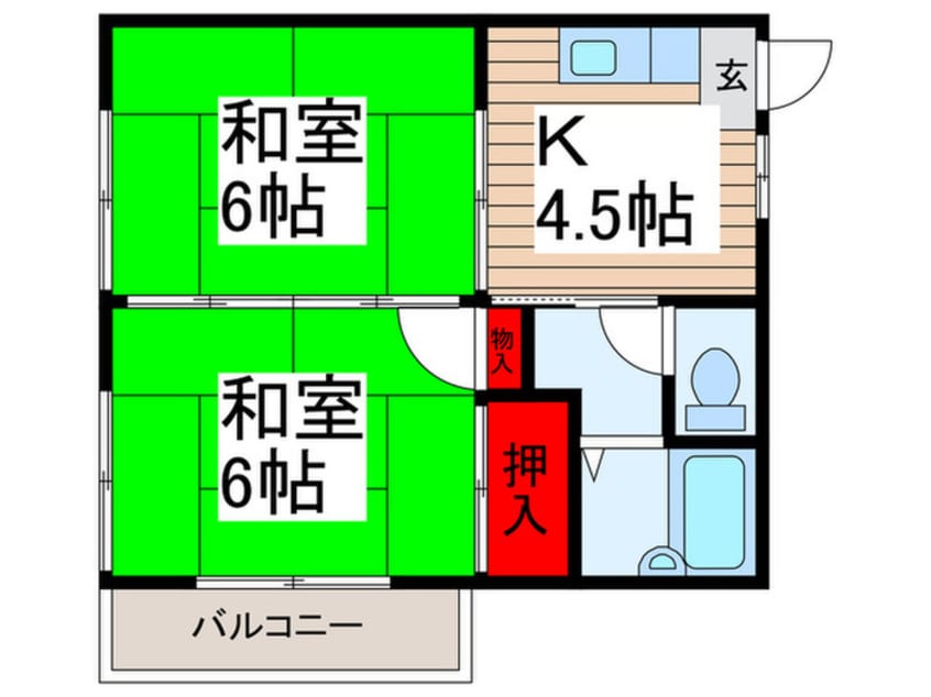 間取図 サニーフラットB