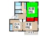 石橋ハイツA 2DKの間取り
