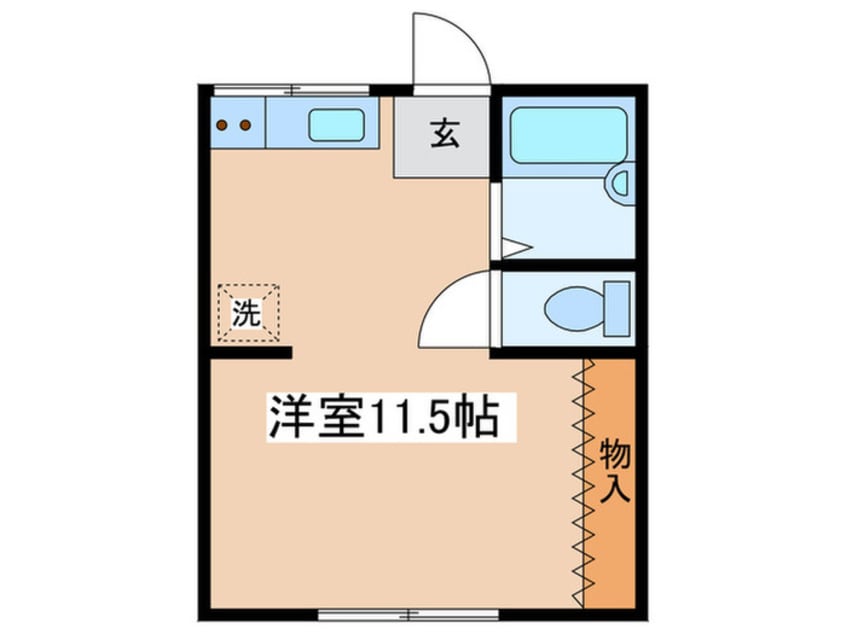 間取図 パラゼット中原