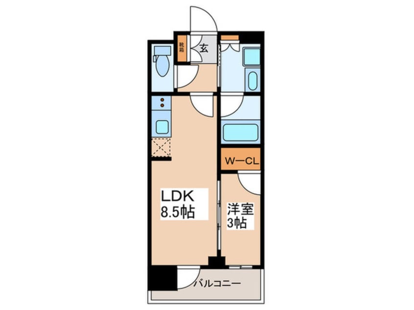 間取図 シーズンフラッツ新御徒町ｲｰｽﾄ