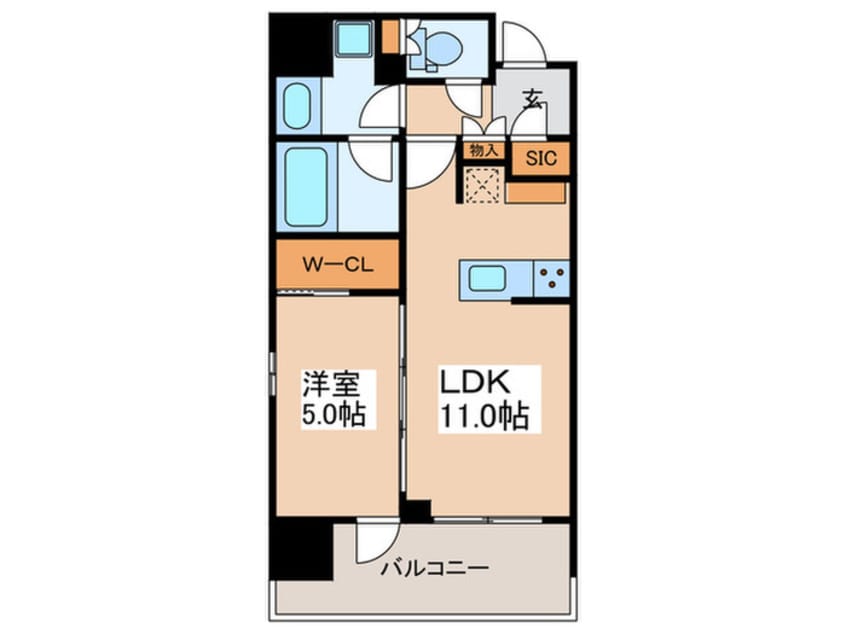 間取図 シーズンフラッツ新御徒町ｲｰｽﾄ