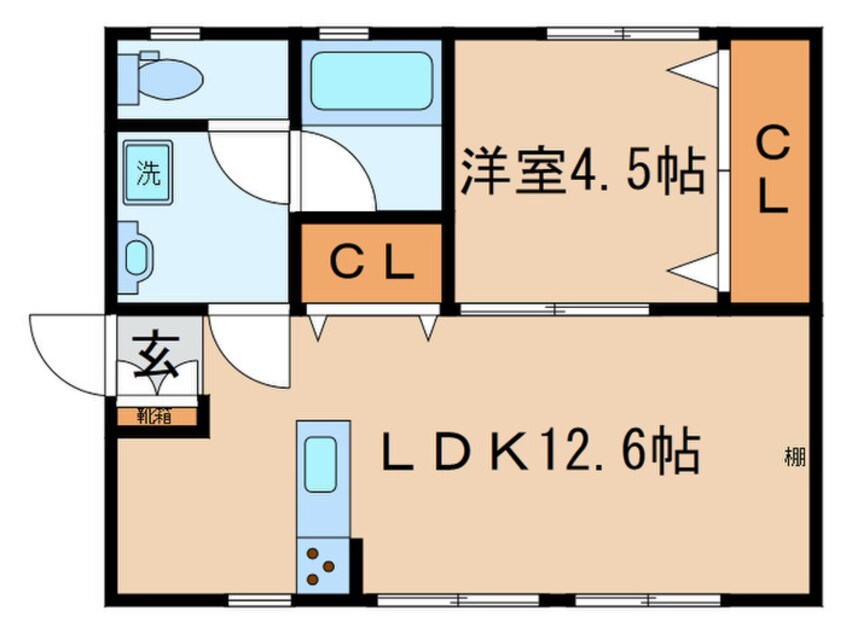 間取図 ミューズ白ゆり