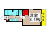 ラッテ 1Kの間取り