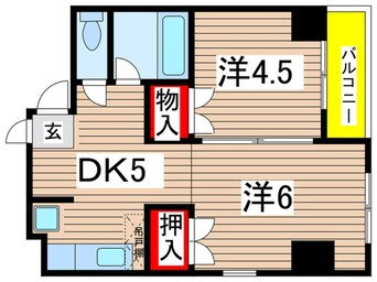 間取図 フロ－レス塚原ビル