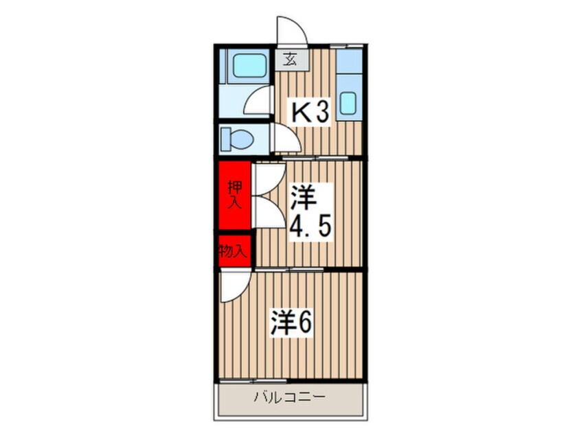 間取図 グリーンハイムB