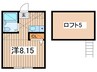 ハ－ミットクラブハウス鶴ヶ峰Ｄ 1Rの間取り