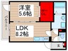 レプトン君塚 1LDKの間取り