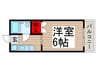 パレス狭山台 1Rの間取り