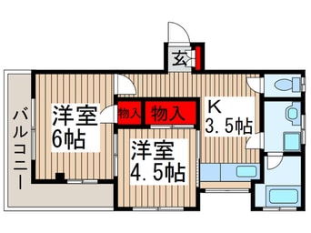 間取図 グリーンハイツ大川（２０１）