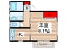 メゾン柏峰 1Kの間取り