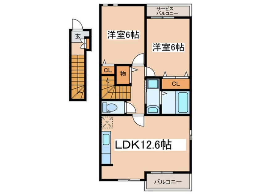 間取図 セレーノ光Ⅱ