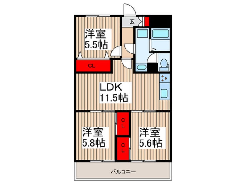 間取図 ラ・スペース