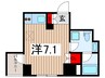 Brillia ist　銀座東 1Rの間取り