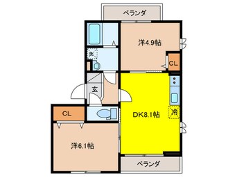 間取図 セジュール西台１