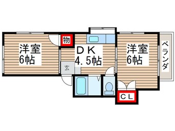 間取図 桂コーポ