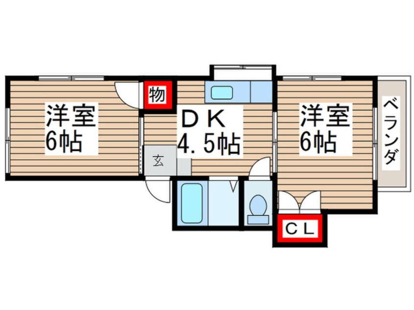 間取図 桂コーポ