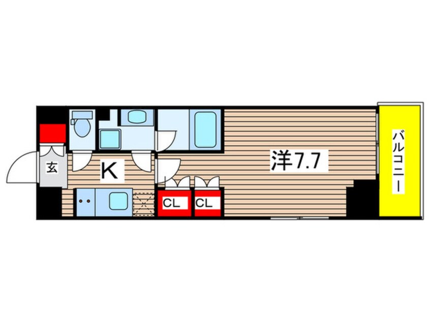間取図 ｳｨﾙﾃﾗｽ森下三丁目