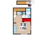 ハイツ柴又 1Rの間取り