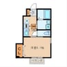 Maison de martha（ﾒｿﾞﾝﾄﾞﾏｰｻ） 1Kの間取り