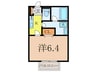 Comfy 1Kの間取り