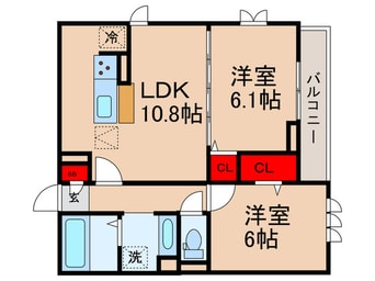 間取図 セジュール西台６