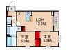 セジュール西台６ 2LDKの間取り