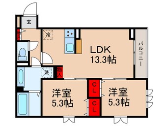 間取図 セジュール西台６