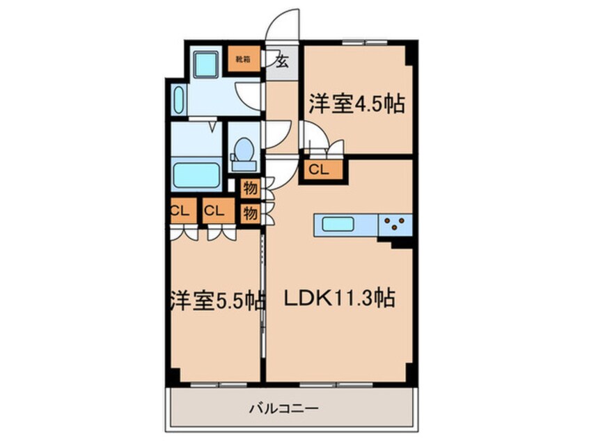 間取図 ラグゼナ和光