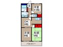 サンパレス沙羅の間取図