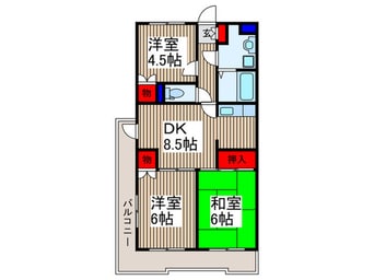 間取図 ヴィラエスティナ弐番館