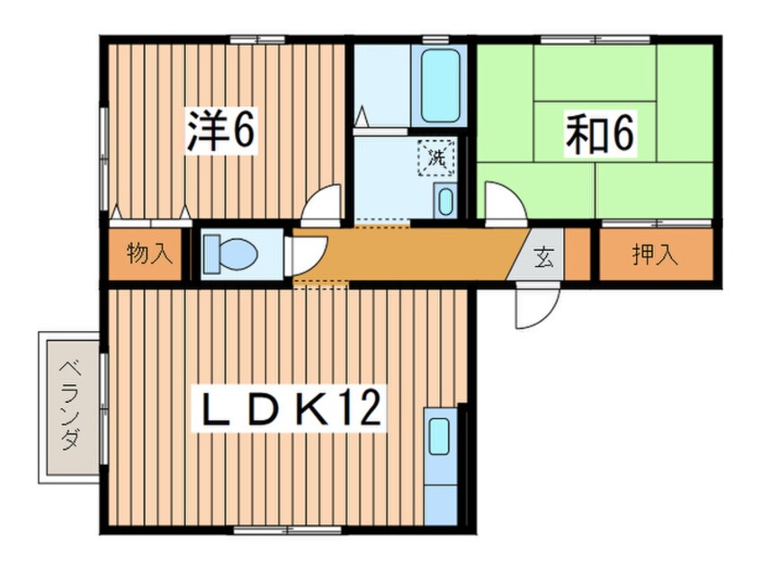 間取図 コーポ宮ノ前