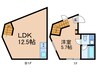 HJ　PLACE　新宿早稲田 1LDKの間取り