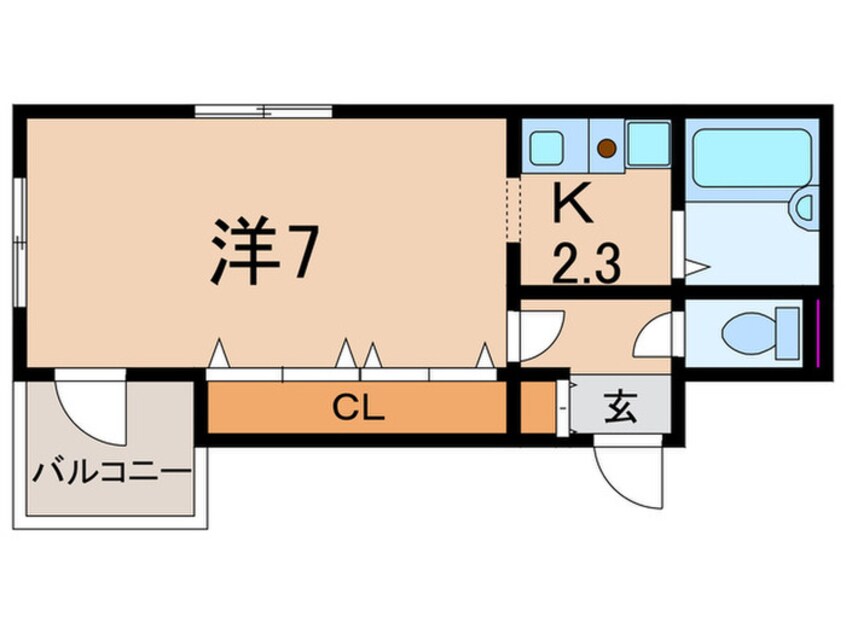 間取図 コーポフレンドⅡ